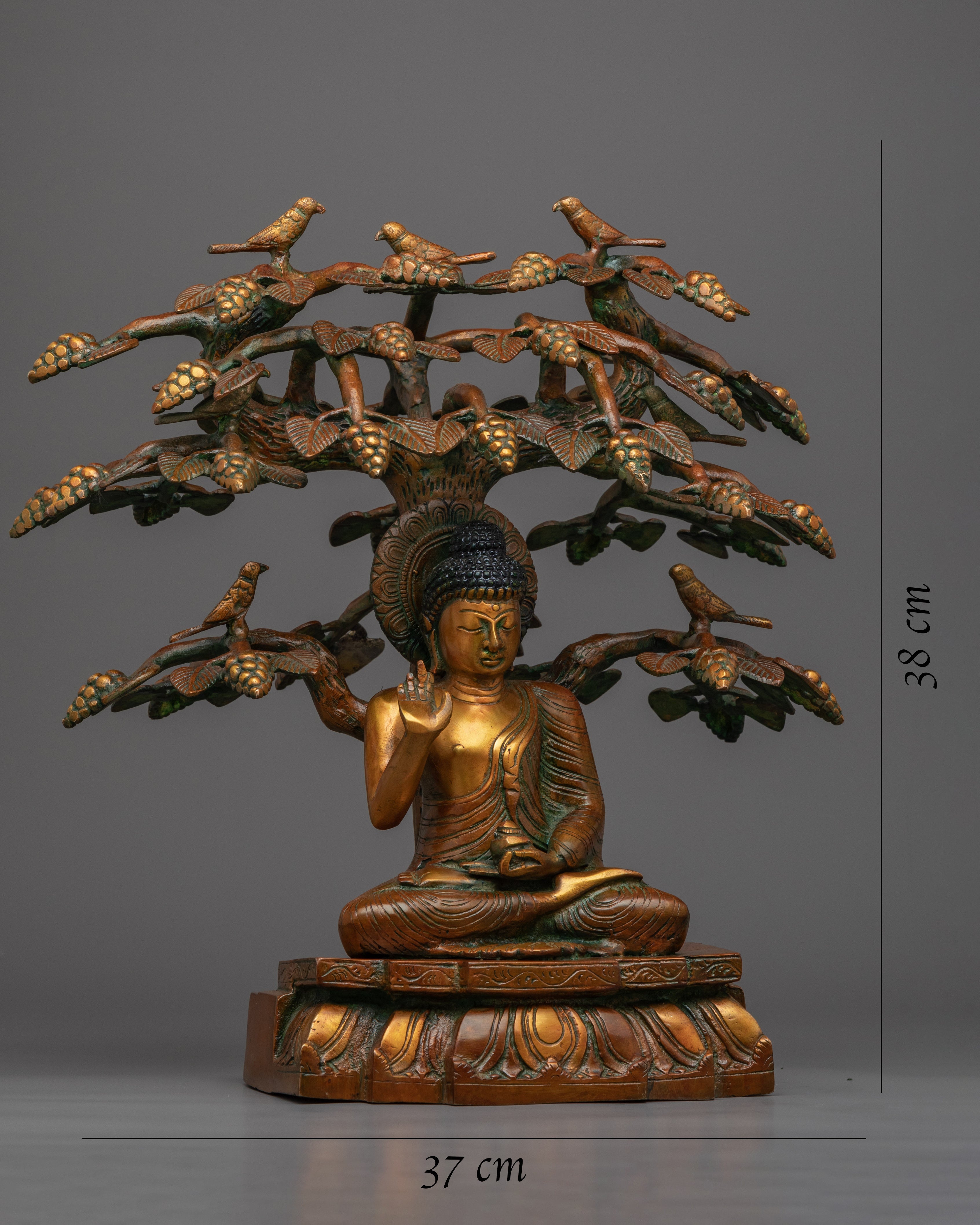 Golden Buddha Statue | Himalayan Traditionally Crafted