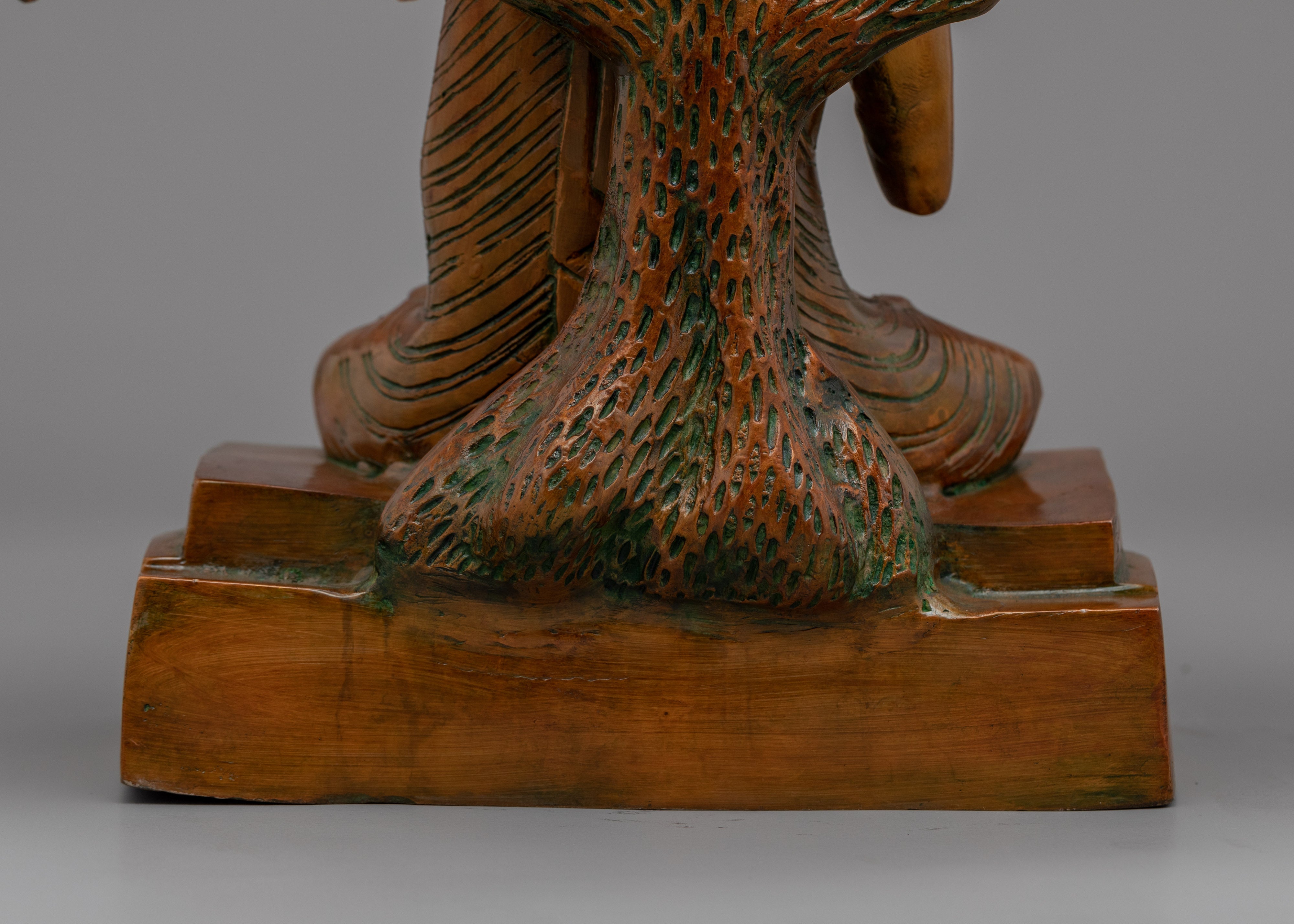 Golden Buddha Statue | Himalayan Traditionally Crafted