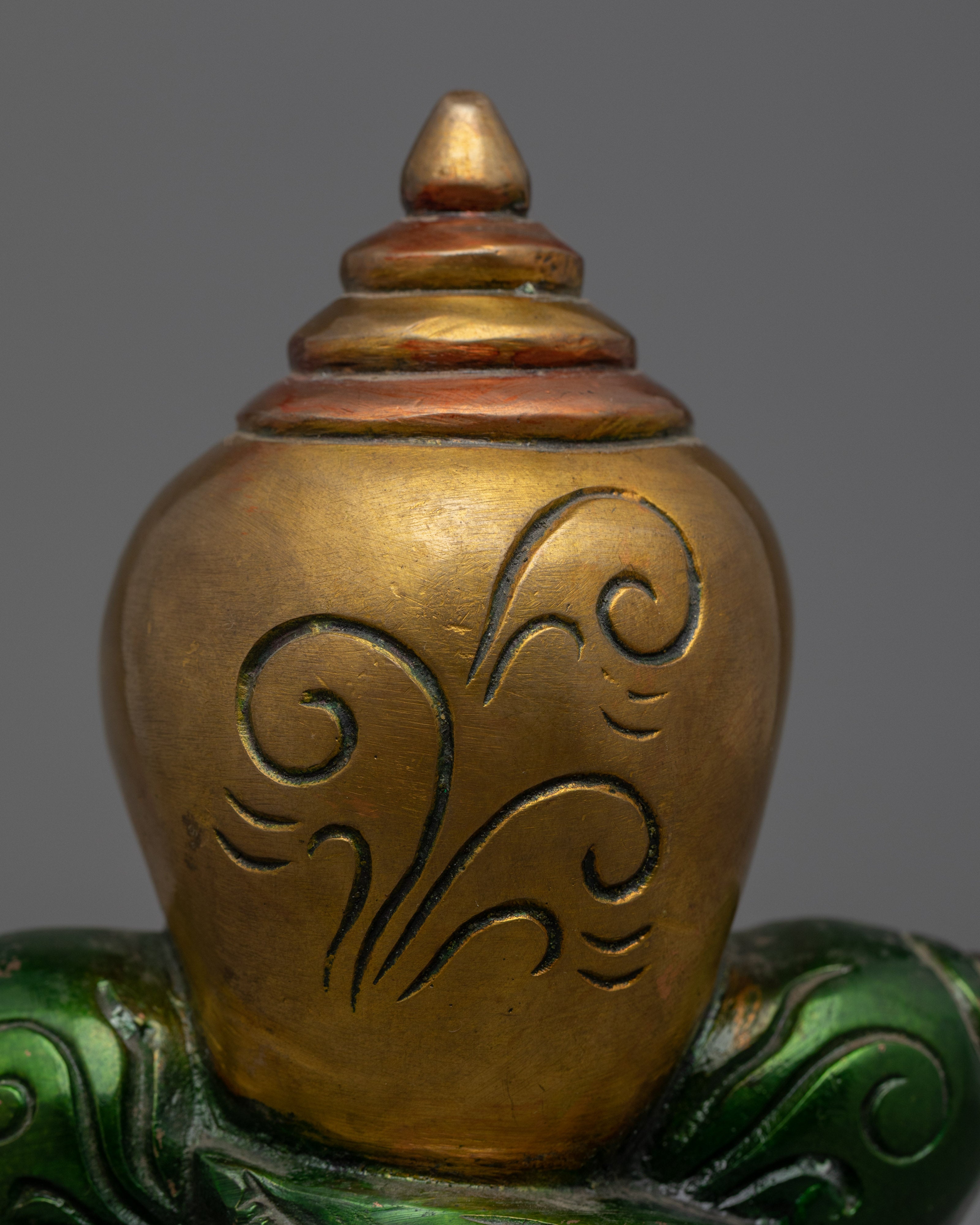 Traditional Copper Statue For Practice Of Mantra Of Ganesha | Hindu Deity Figurine For Ganesh Chaturthi