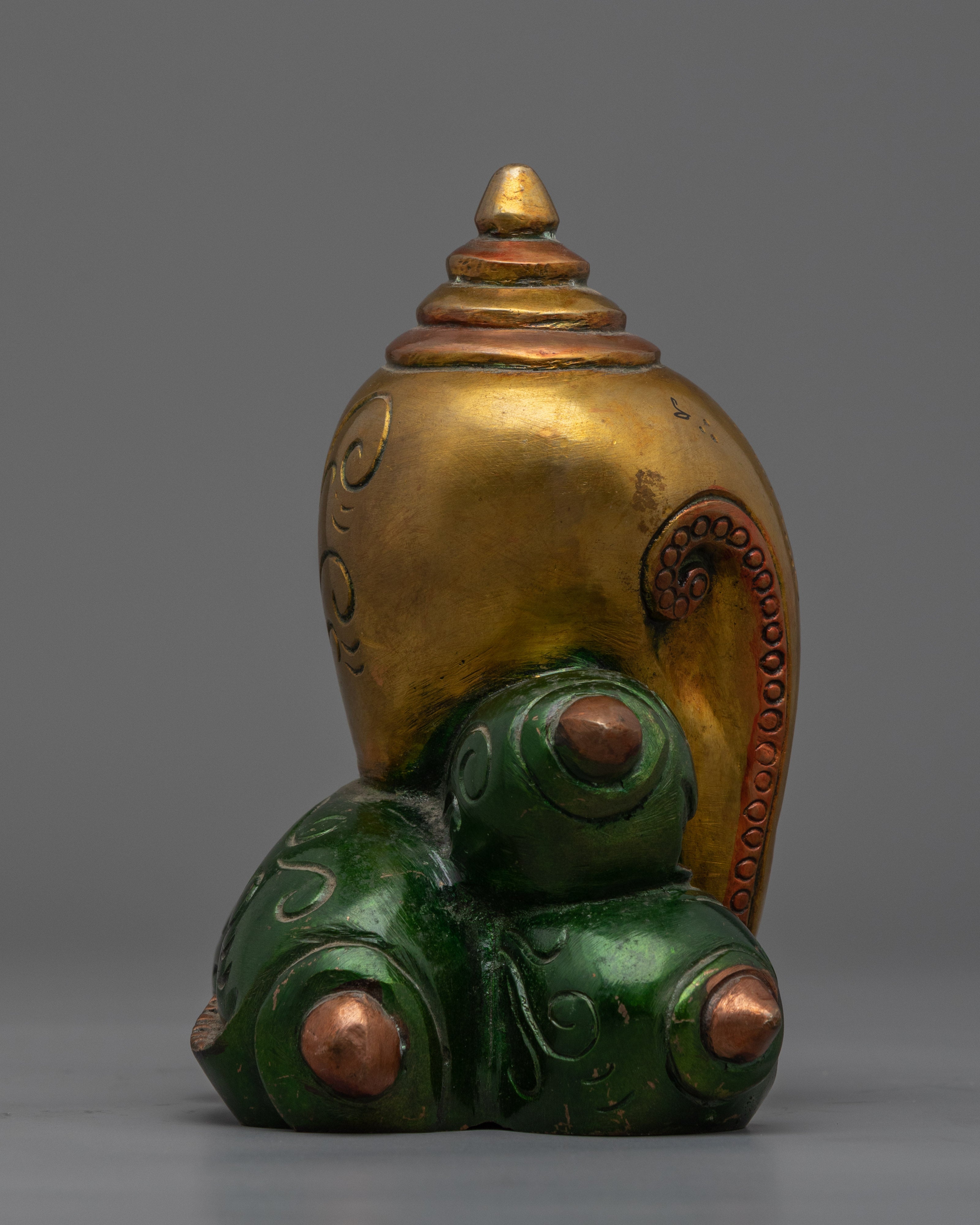 Traditional Copper Statue For Practice Of Mantra Of Ganesha | Hindu Deity Figurine For Ganesh Chaturthi
