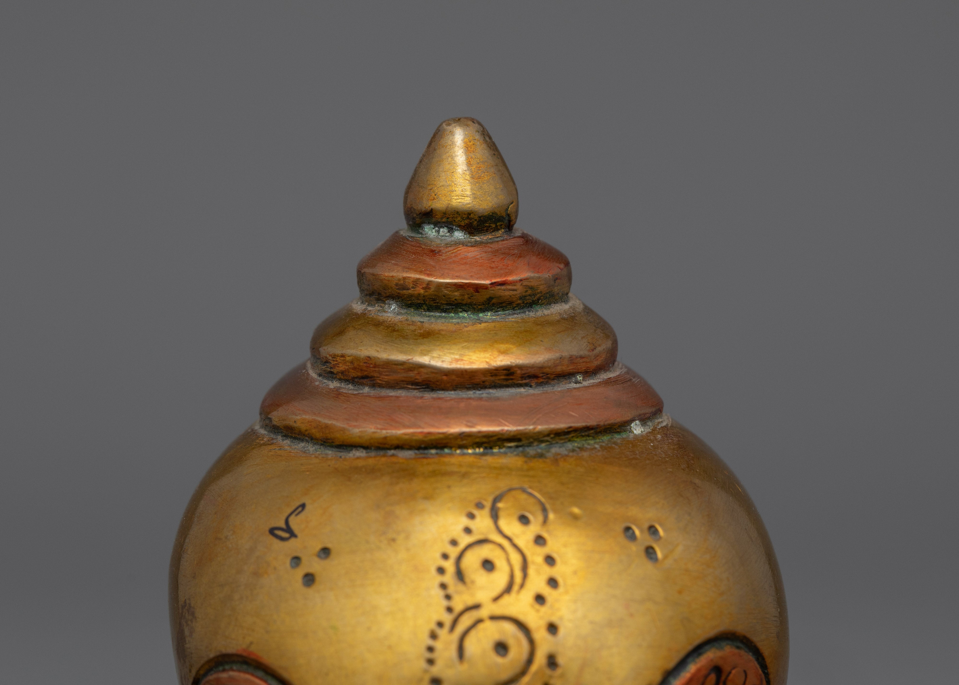 Traditional Copper Statue For Practice Of Mantra Of Ganesha | Hindu Deity Figurine For Ganesh Chaturthi