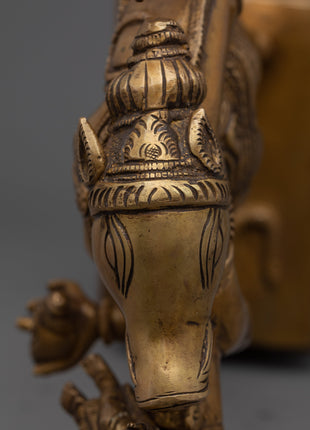 Traditional Copper Statue Of Varaha Avatar Of Vishnu | Lord Vishnu In The Form Of Boar