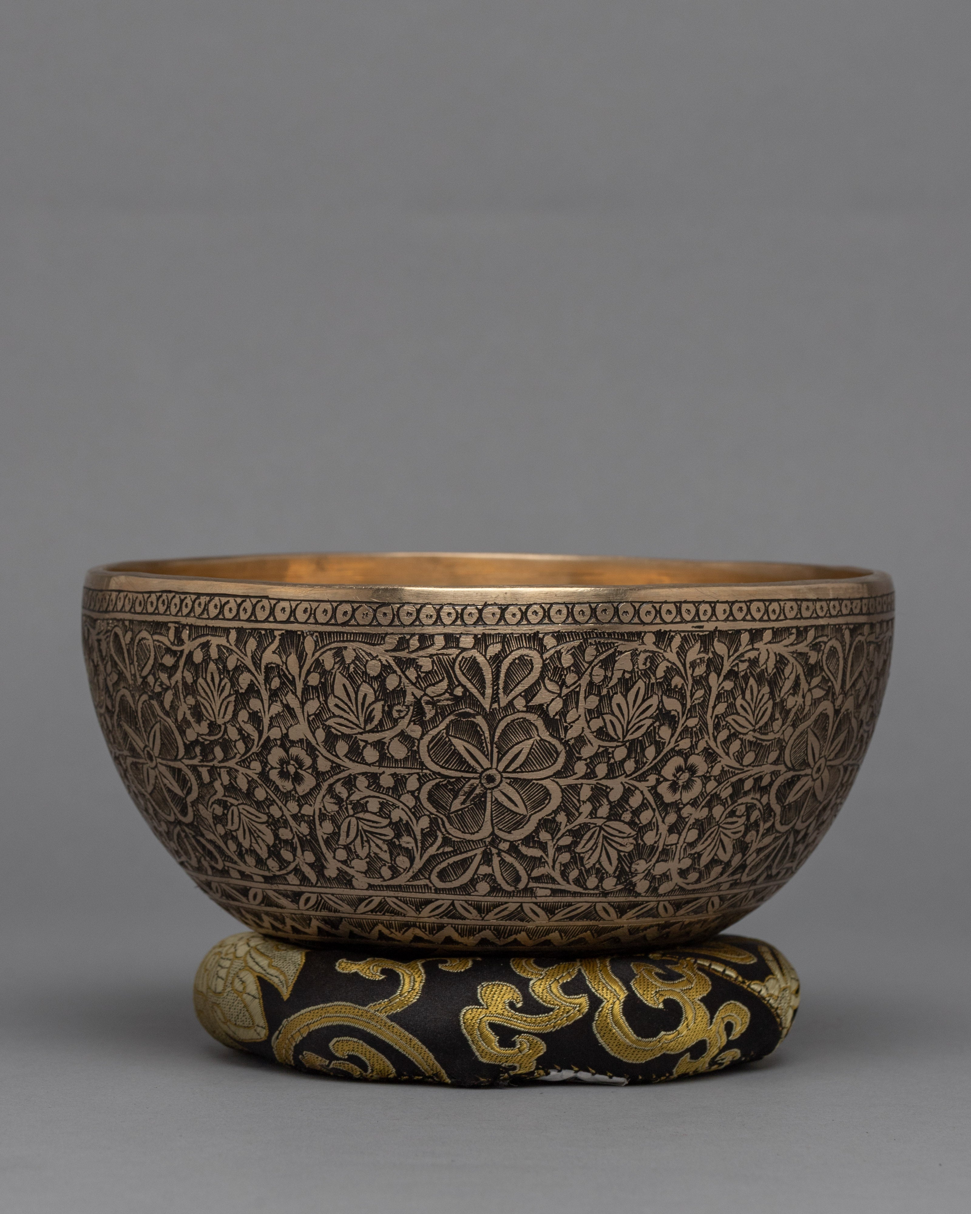 Full Carving Singing Bowl | Flower Design Bowl