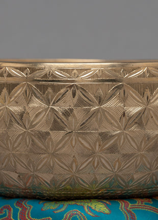 Shiny Carving Singing Bowl | Tibetan Artwork