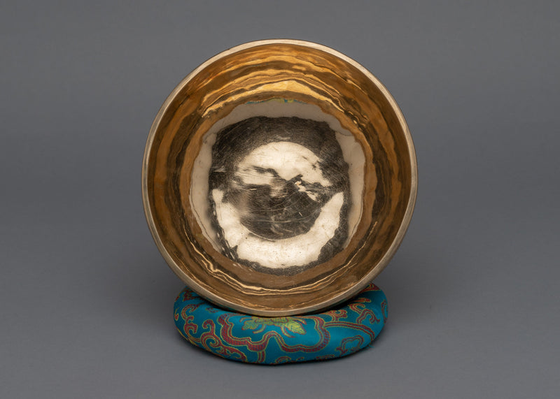 Shiny Carving Singing Bowl | Tibetan Artwork
