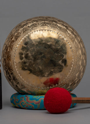 Shiny Carving Singing Bowl | Tibetan Artwork