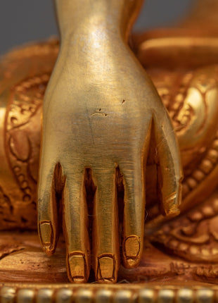 Shakyamuni Buddha Sculpture Art | Traditional Himalayan Statue