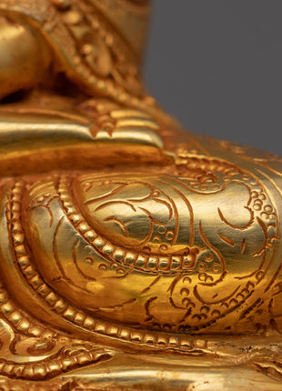 Shakyamuni Buddha Sculpture Art | Traditional Himalayan Statue