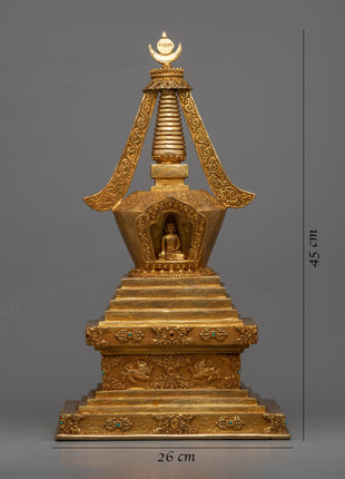 Copper Body Stupa | Buddhist Art