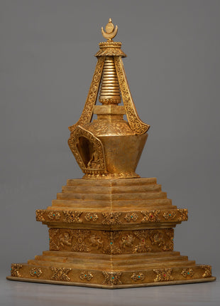 Copper Body Stupa | Buddhist Art