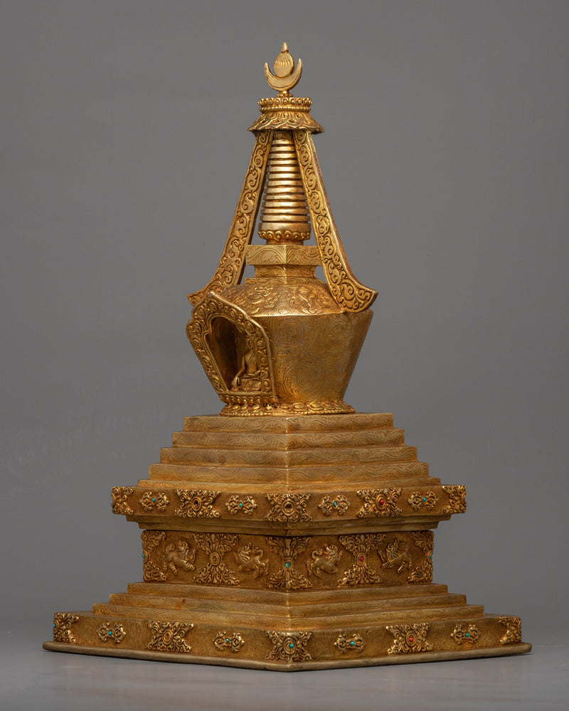 Copper Body Stupa | Buddhist Art