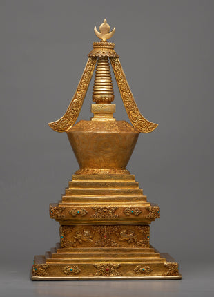 Copper Body Stupa | Buddhist Art