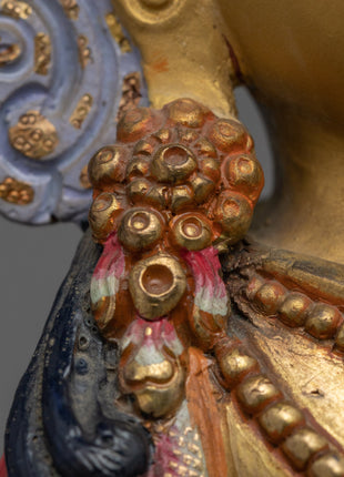 Gold-Gilded Amitayus Buddha Statue For Prayers | Amitayus The Buddha of Eternal Life Artcraft