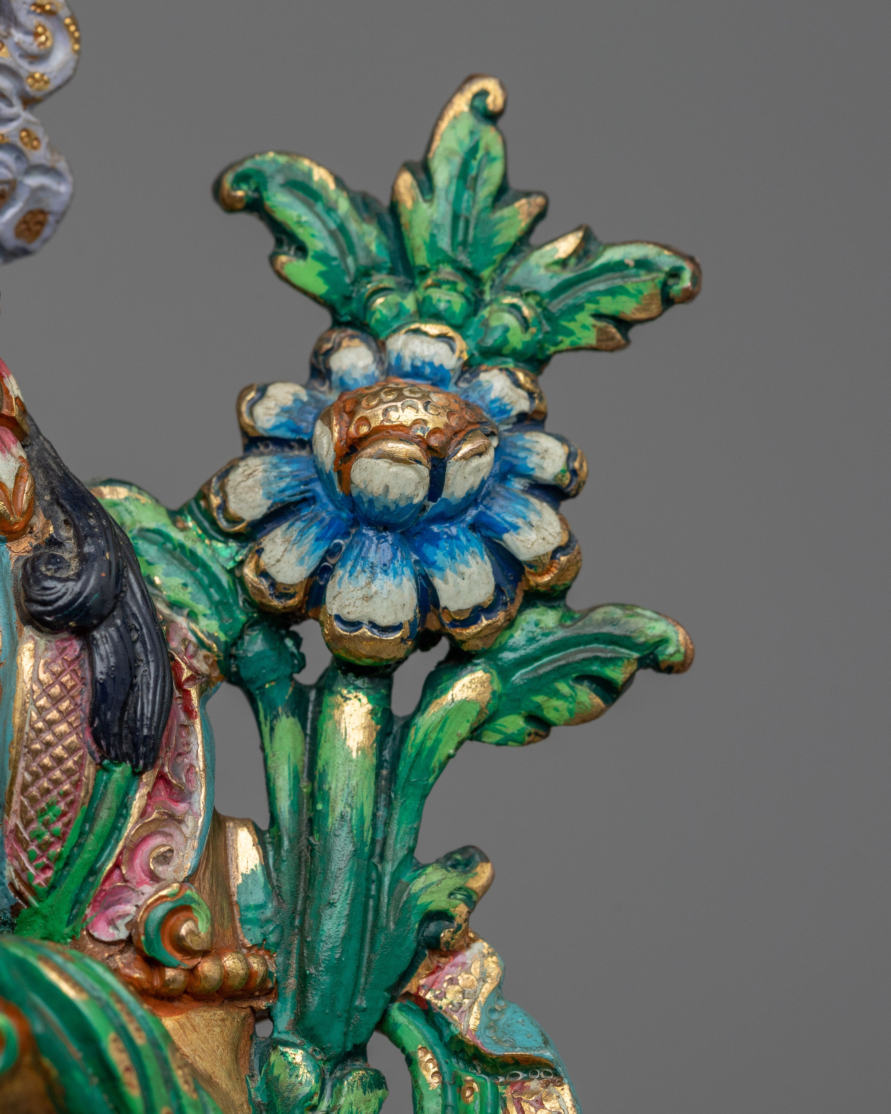 Green Tara Sculpture for Prosperity | Beautiful Bodhisattva Green Tara Statue