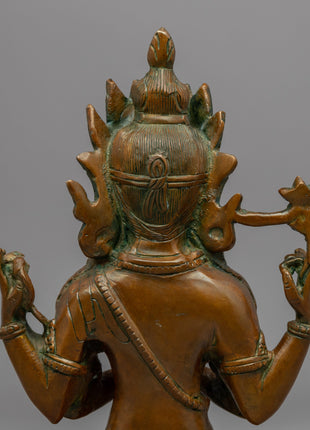 Bodhisattva 4 Armed Chenrezig Statue | Buddhist Deity of Compassion Statue