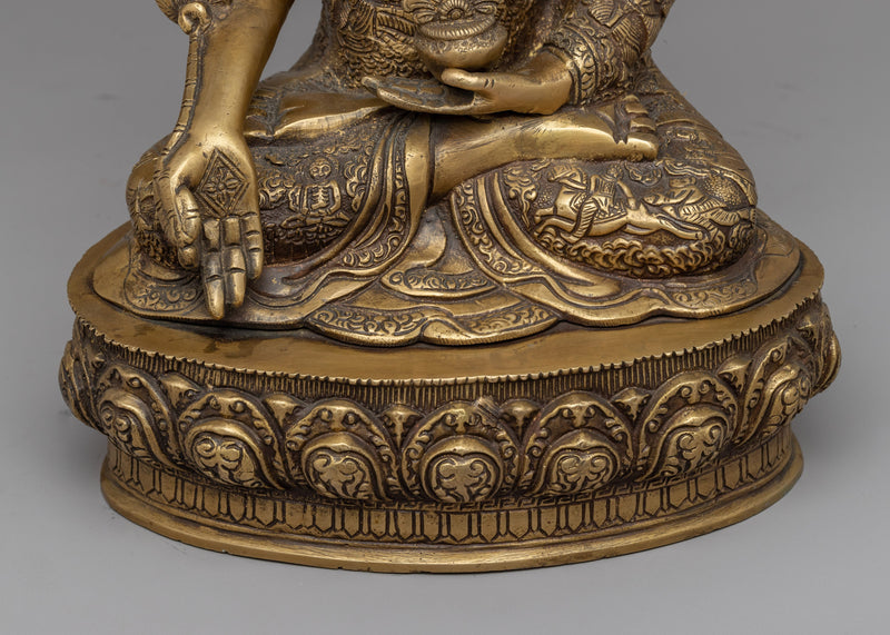 Healing Buddha Mantra Practice Statue | Medicine Buddha Statue