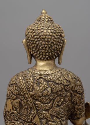 Healing Buddha Mantra Practice Statue | Medicine Buddha Statue