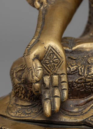 Healing Buddha Mantra Practice Statue | Medicine Buddha Statue