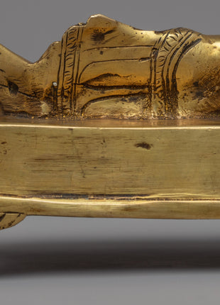 Traditional Hand-Craved Sleeping Buddha Statue | Historical Buddha Reclining Posture Artwork
