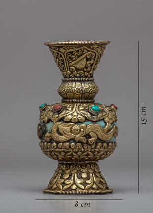 Flower Vases For Home Decor | Gemstones Embedded