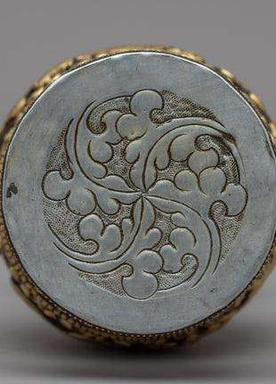 Gemstones Embedded Flower Vase | Himalayan Art Work