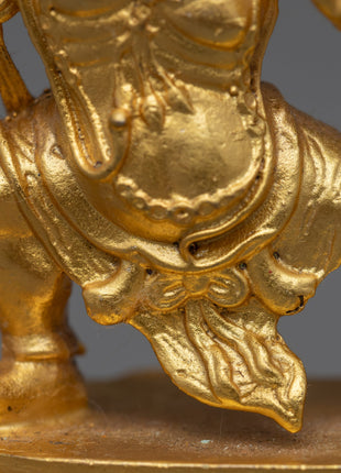 Machine Made Bodhisattva Vajrapani Statue | Gold Gilded Buddhist Statue