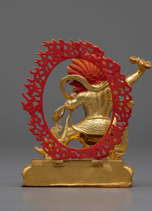 Machine Made Bodhisattva Vajrapani Statue | Gold Gilded Buddhist Statue
