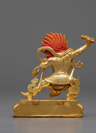 Machine Made Bodhisattva Vajrapani Statue | Gold Gilded Buddhist Statue