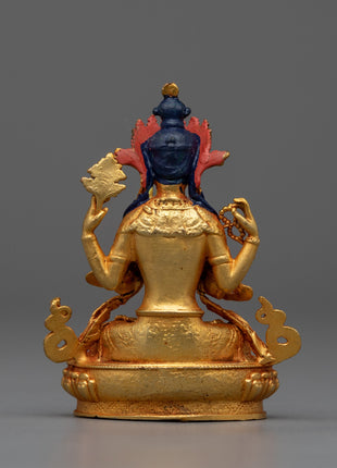 Chenresig Statue | Handmade Bodhisattva Deity of Compassion