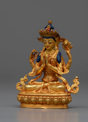 Chenresig Statue | Handmade Bodhisattva Deity of Compassion