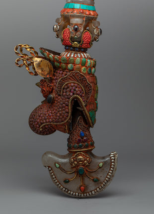 Buddhist Kartika Knife | Silver Body Kartika