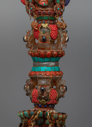Buddhist Kartika Knife | Silver Body Kartika