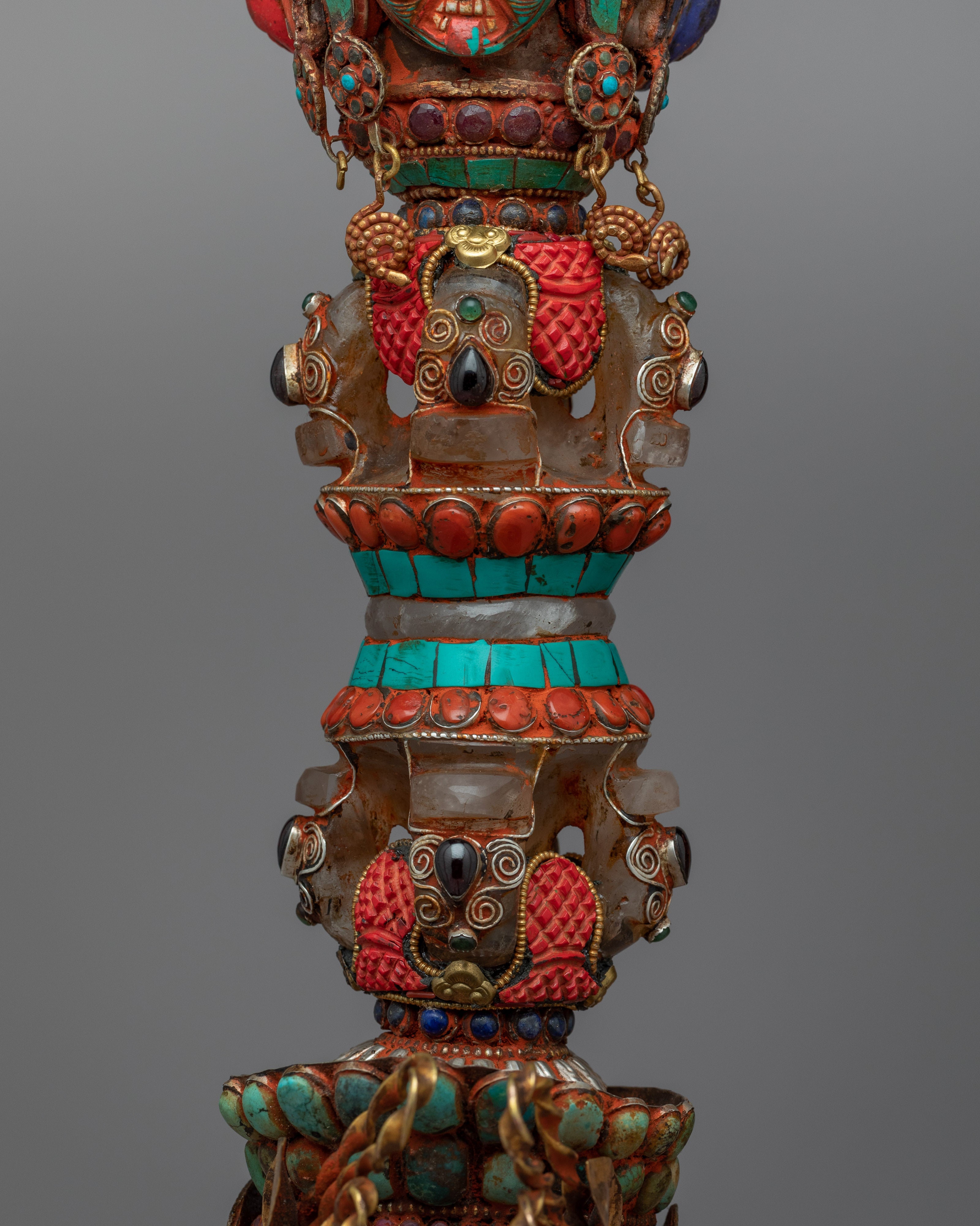 Buddhist Kartika Knife | Silver Body Kartika