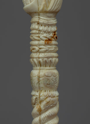 Snake Wine Skull Headed Tibetan Phurba | Traditionally Hand-Carved On Buffalo Bone