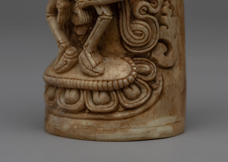 Tibetan Hand-Carving of Citipati | Buddhist Art