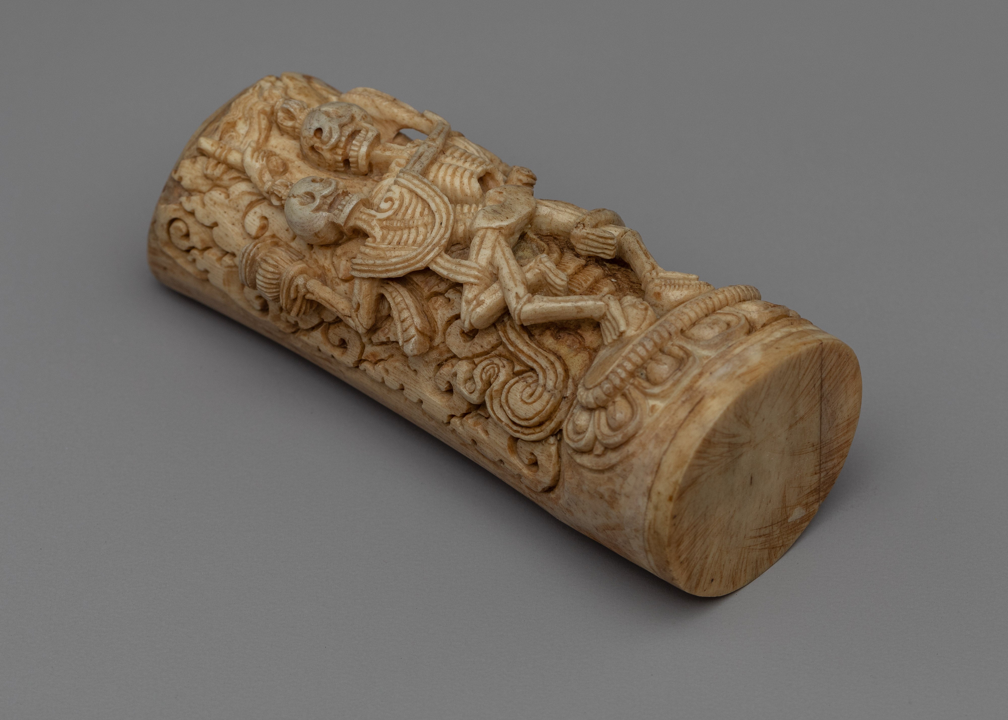 Tibetan Hand-Carving of Citipati | Buddhist Art