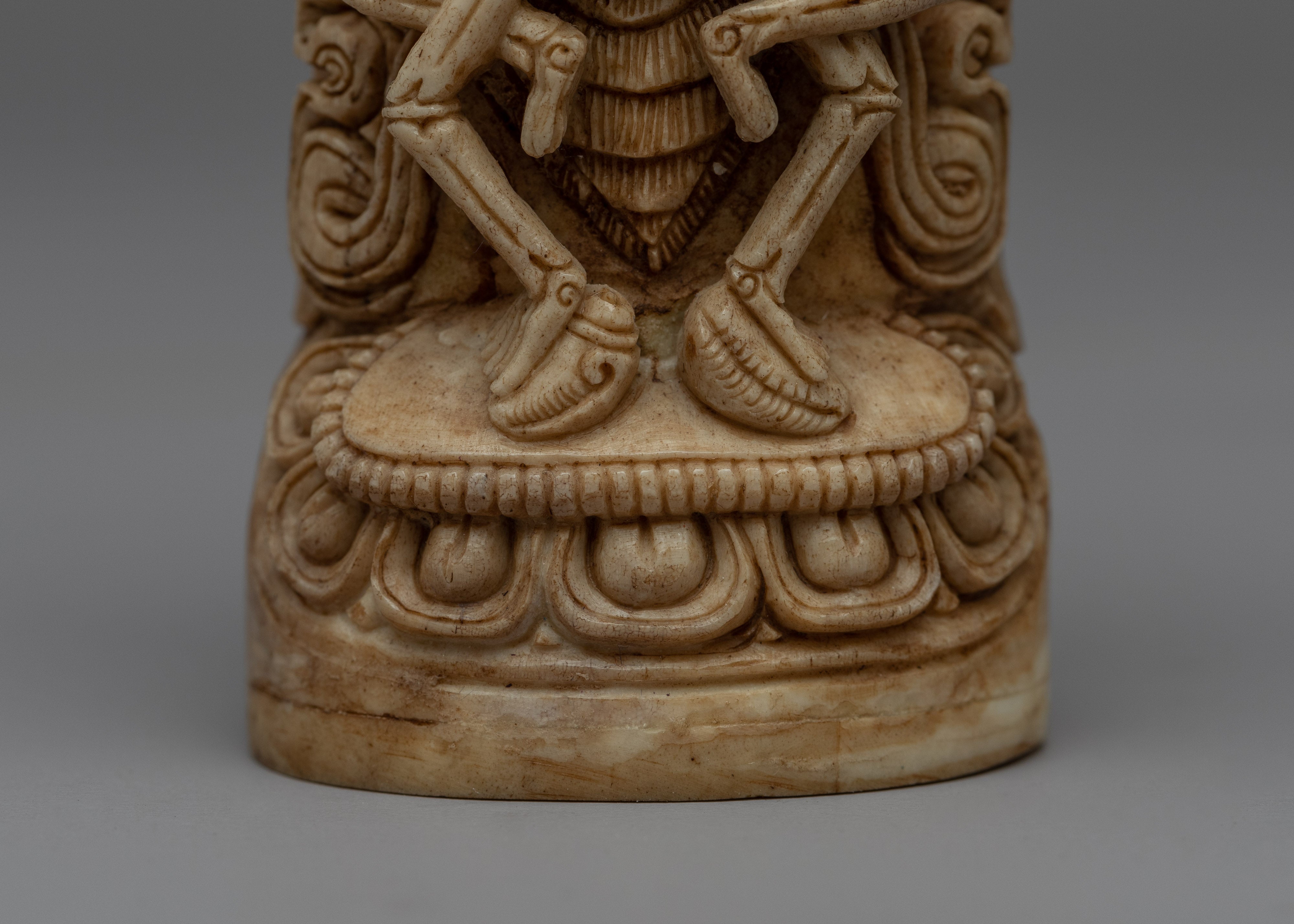 Tibetan Hand-Carving of Citipati | Buddhist Art