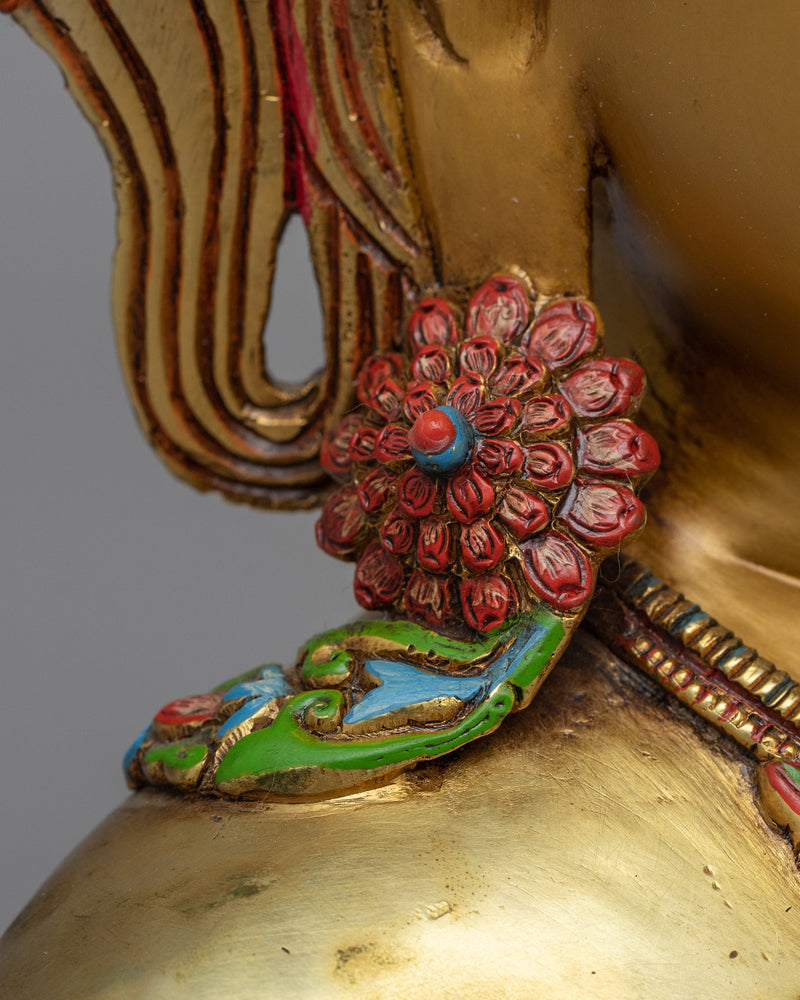 Crown Buddha Head Decoration  | 24K Gold Plated