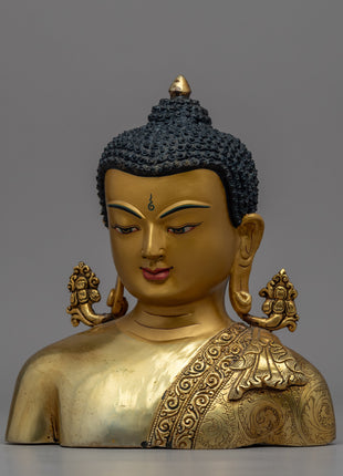 Buddha Head Decor | Handcrafted Buddhist Statue for Meditation