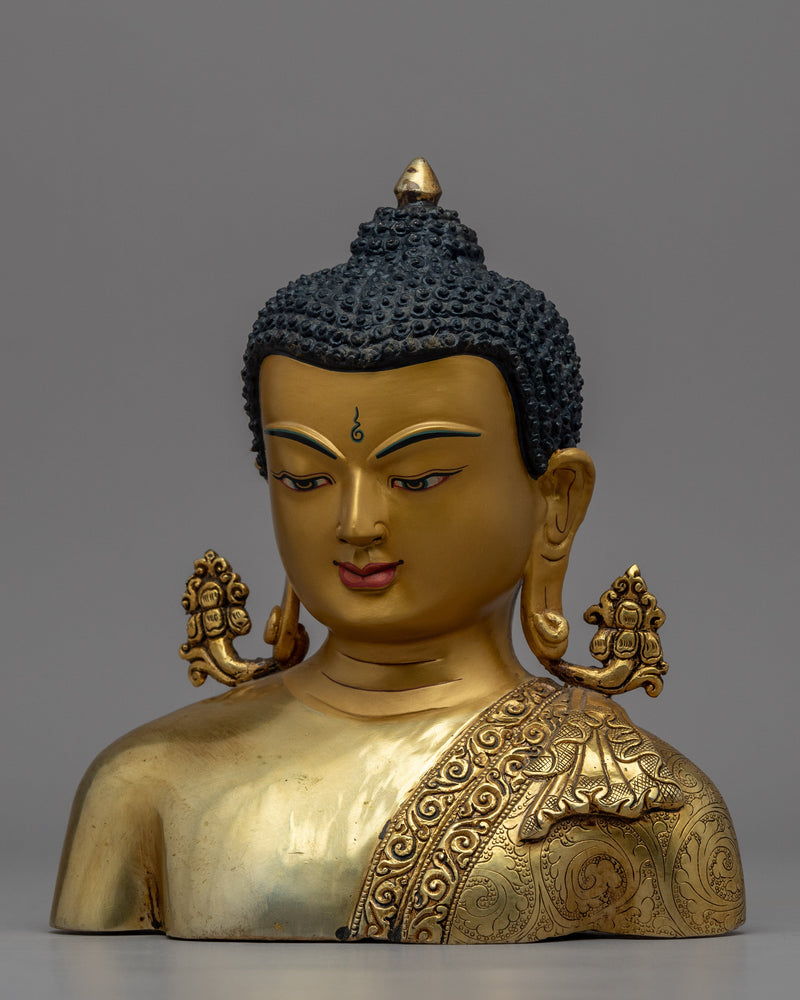 Buddha Head Decor | Handcrafted Buddhist Statue for Meditation