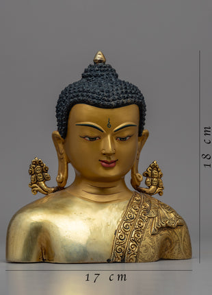 Buddha Head Decor | Handcrafted Buddhist Statue for Meditation