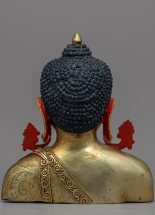 Buddha Head Decor | Handcrafted Buddhist Statue for Meditation