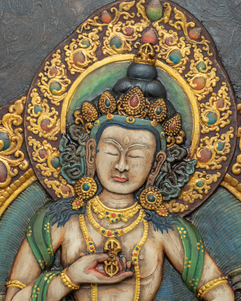 Buddha Vajrasattva Relief art | Traditional Art of Dorje Sempa