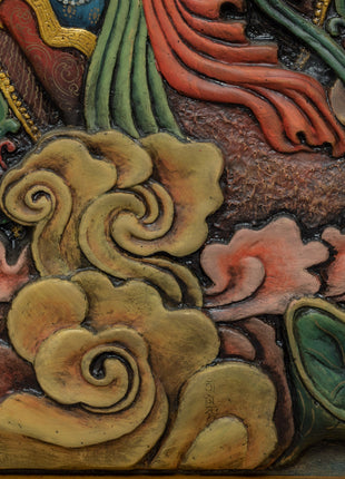 White Tara Relief Art Thangka | Buddhist Home Decor