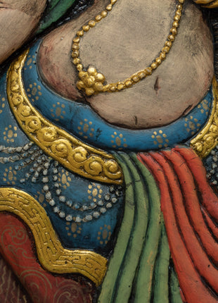 White Tara Relief Art Thangka | Buddhist Home Decor