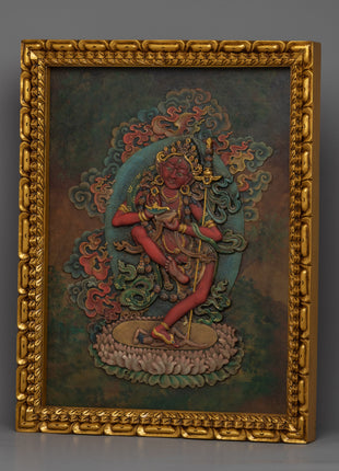 Wall Relief Art of Dorje Phagmo | Himalayan Art Work