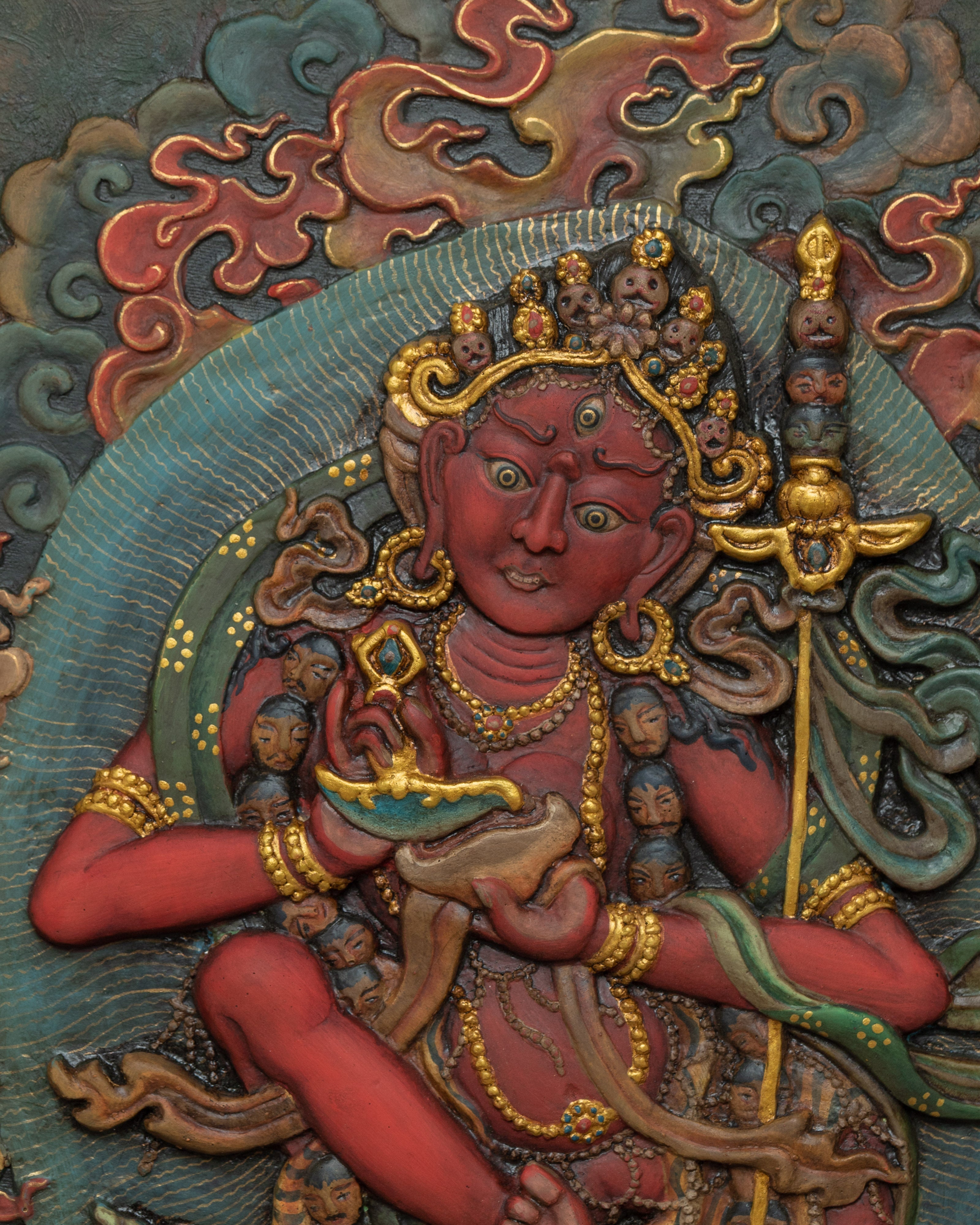 Wall Relief Art of Dorje Phagmo | Himalayan Art Work
