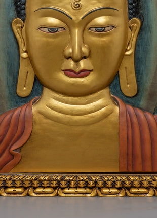 Art Deco Relief of Buddha Head | Wall Art