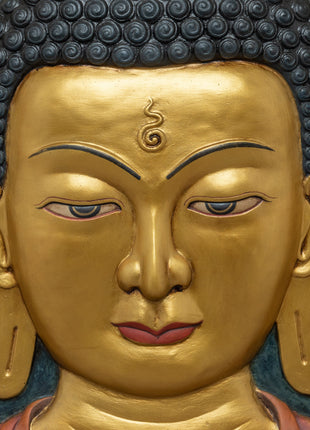 Art Deco Relief of Buddha Head | Wall Art