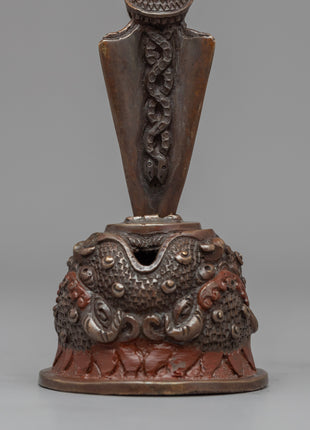 Buddhist Dorje Phurba | Oxidized Copper Dagger